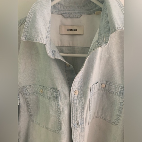 Buck Mason Japanese Chambray Work Shirt XS - Picture 4 of 5